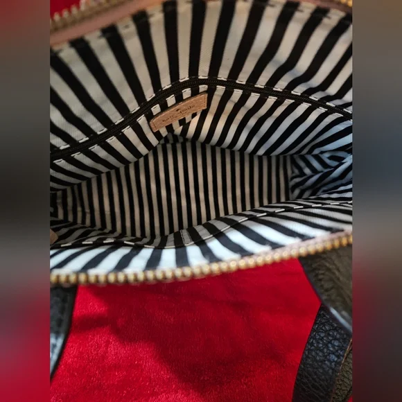 Kate Spade Southpark Avenue Jenny Black & Pink/Rose Beige Satchel/Shoulder Bag - Picture 12 of 15